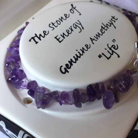 Genuine Amethyst Life bracelet - Picture 3 of 5